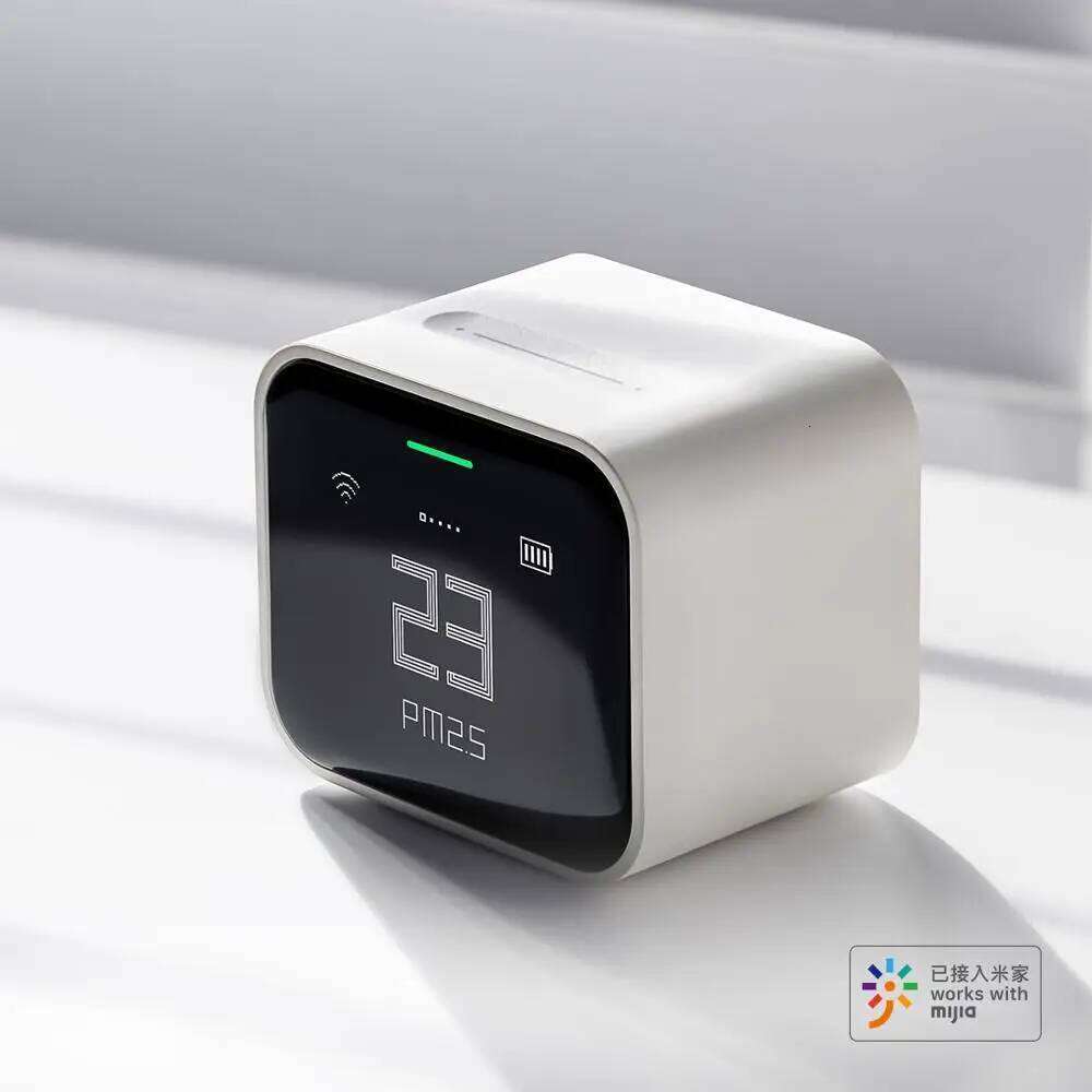 Qingping Smart Air Detector Lite CO PM Temperature Humidity Monitor Touch Screen Works With Apple Homekit Mi Home APP