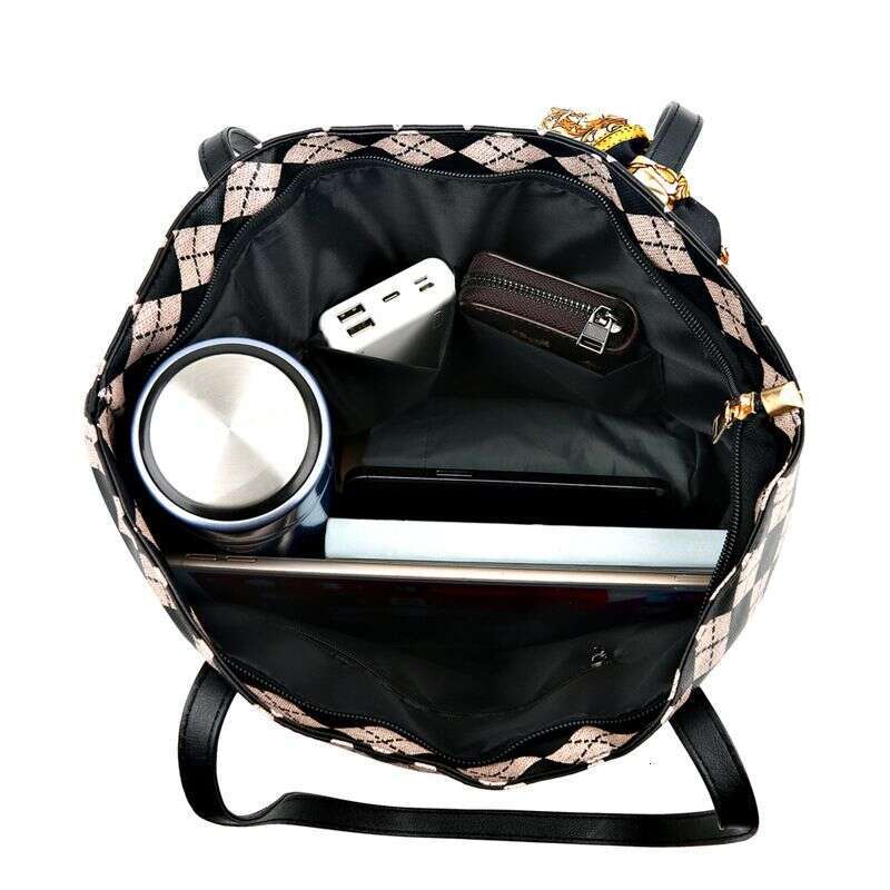 New Ladies Fashion Korean Style Casual Mother Large Capacity Portable Shoulder Tote Bag Dropshipping