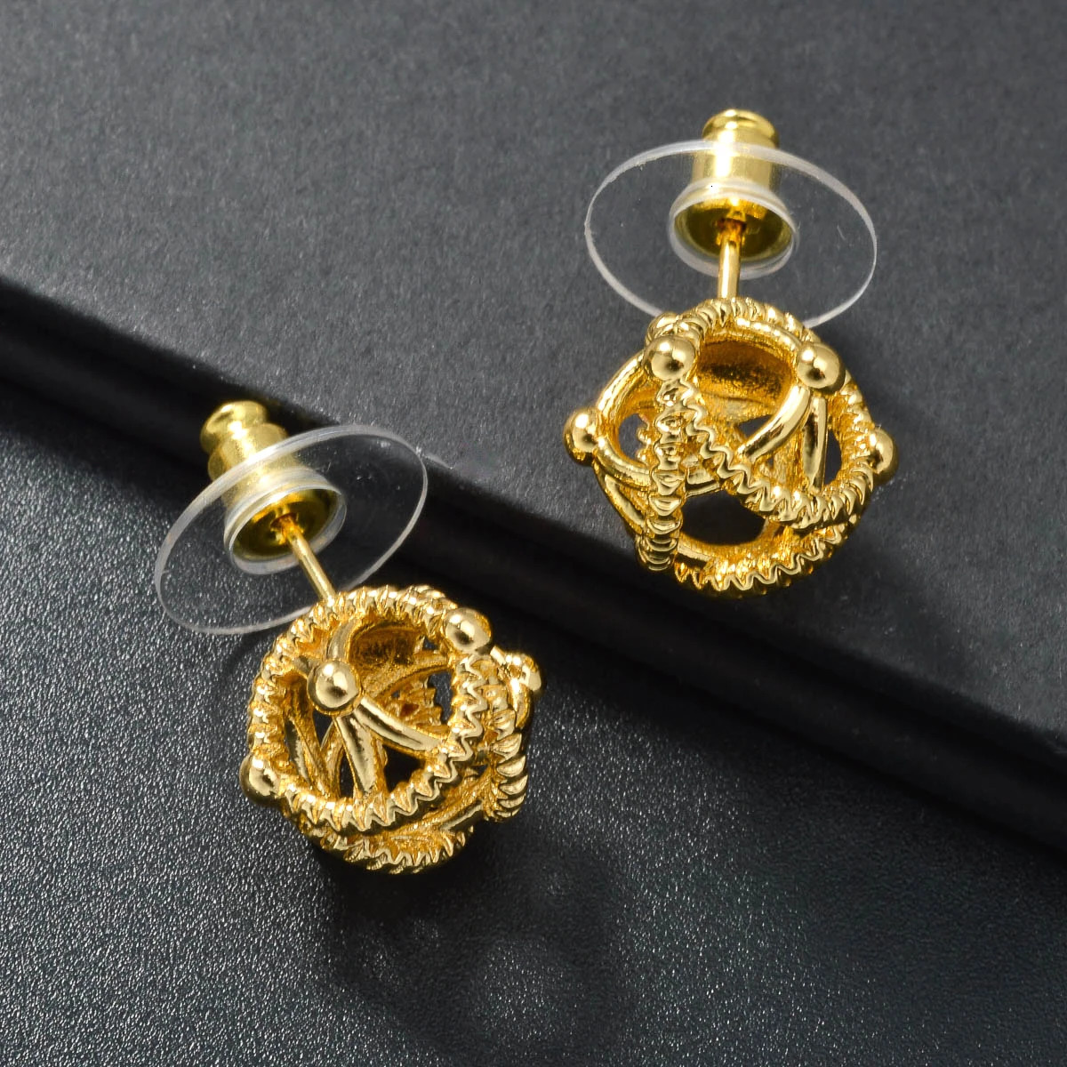 3PCS Jewelry Sets Fashion Pendant Gold Color Necklace Earrings Ring Women Female Gift Jewelry for Party Wedding Anniversary 250818