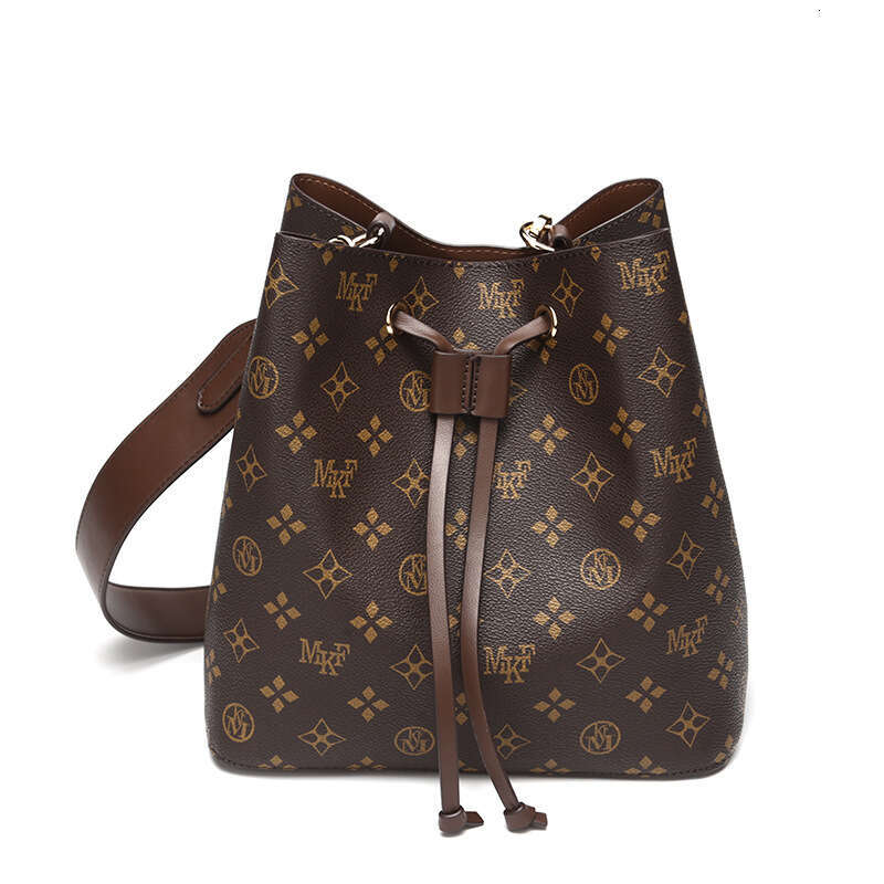 2025 Designer Elegant Crossbody Bags for Women Handheld Mother Fashion Bucket Letter Printed Brown Shoulder Bag