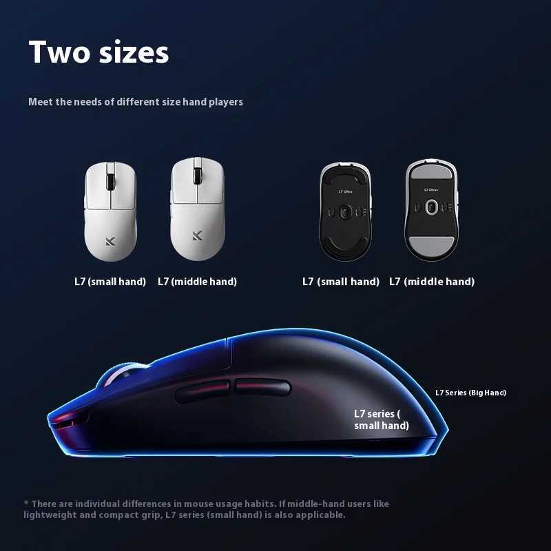 Mchose L7pro Microcheiria Lightweight Wireless Mouse Game E-Sports Office 3-Mode 2.4g/ Wired Pa Holiday GiftXJ250819