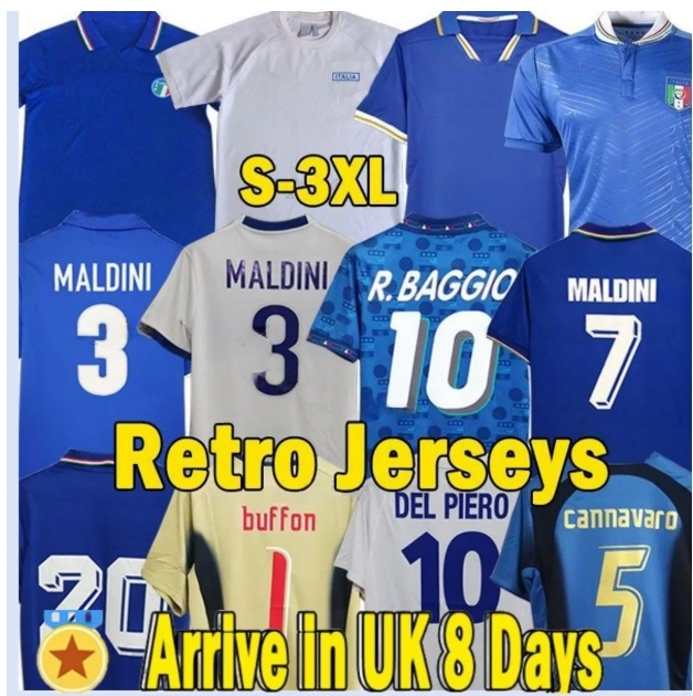 1982 Italy Soccer Jerseys Retro 1986 90 94 2006 Vialli Del Piero Gattuso Totti Pirlo Baggio Maldini Buffon Football Shirts Maglia italia soccer jerseys 2026 2027