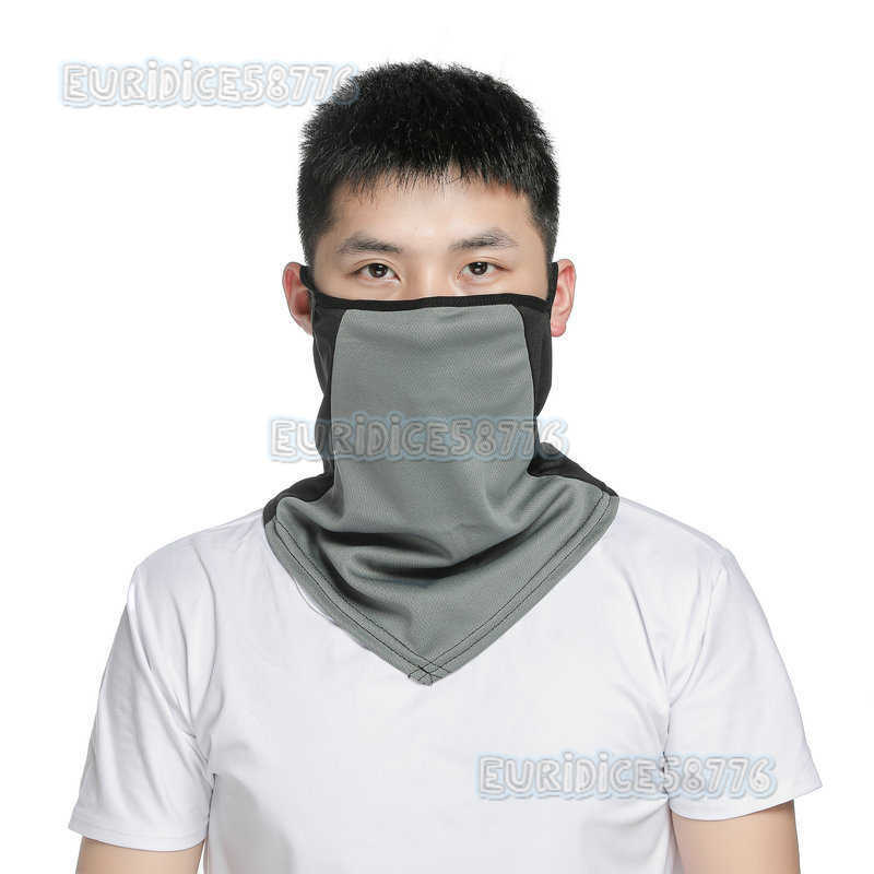 Summer Ice Silk Scarf Riding Mask Neck Cover Mens and Womens Towel Bicycle Triangle Towel Outdoor Sports H250819