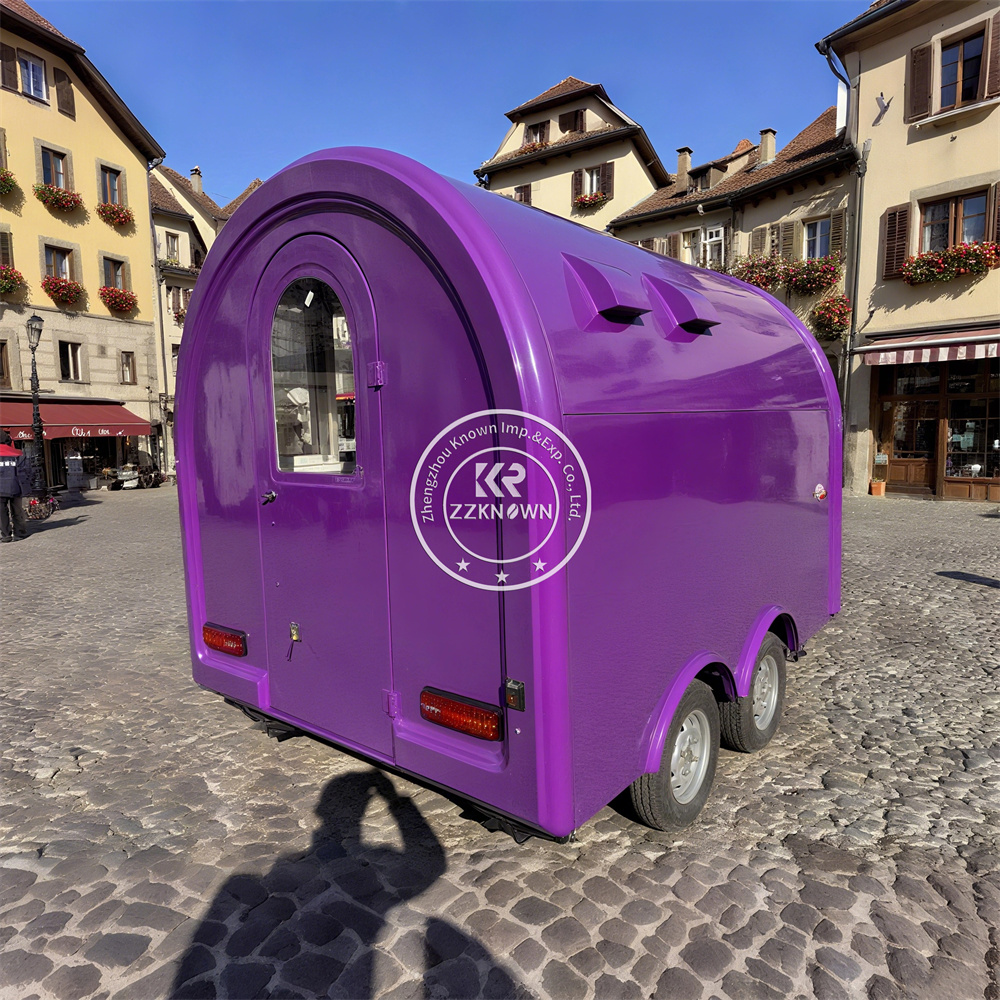Outdoor Kiosk Mobile Food Trailer Street Snack Coffee Kiosk Catering Truck Trailer Concession Fast Food Trailer With Full Kitchen