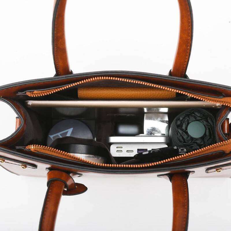 Genuine Handbags For Women New Ladies Hand Female Leather Shoulder Top Handle Crossbody Bags Casual Tote Sac