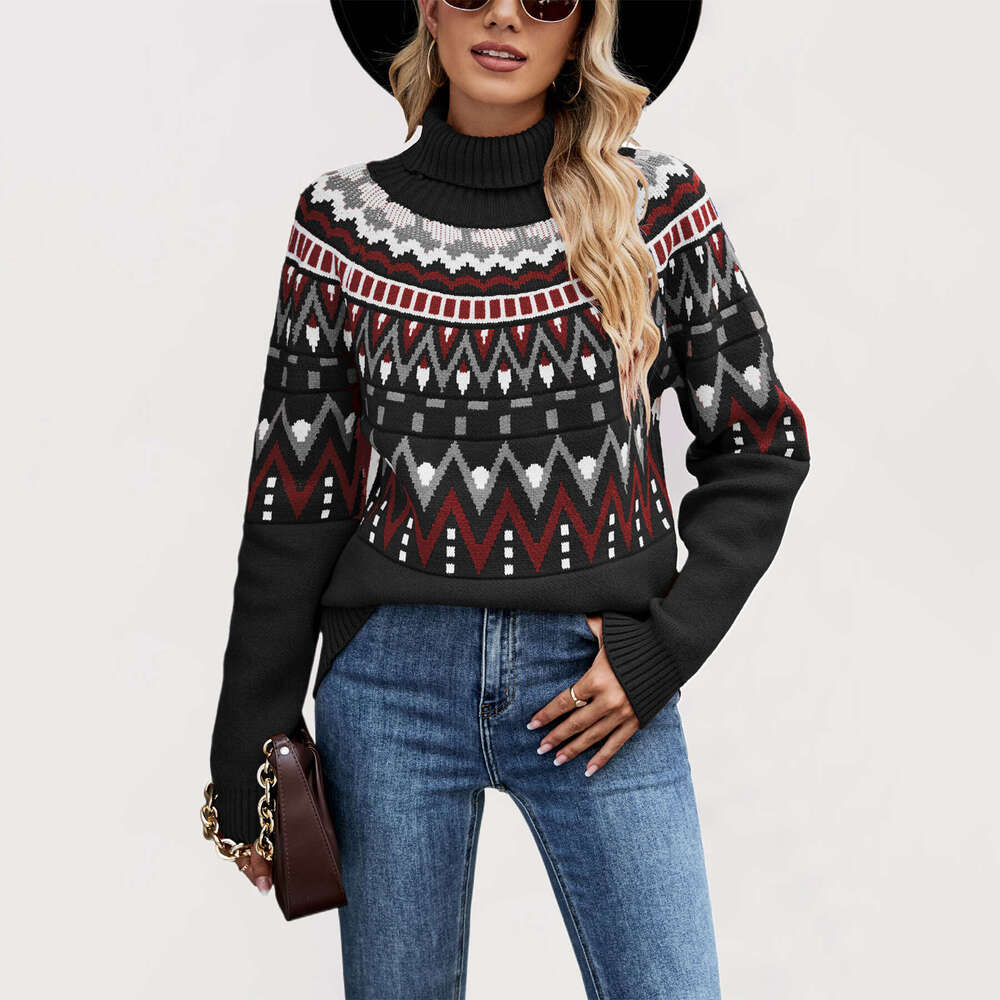 Autumn And Winter New Temu Loose Mid-Length Knitted Women's Sweater B5