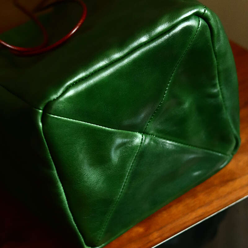 Designer Bag Tote Shoulder Peshawar Tote Bag For Women Simple Large Medium Handbag Vegetable Tanned Cowhide Bucket Dark Green