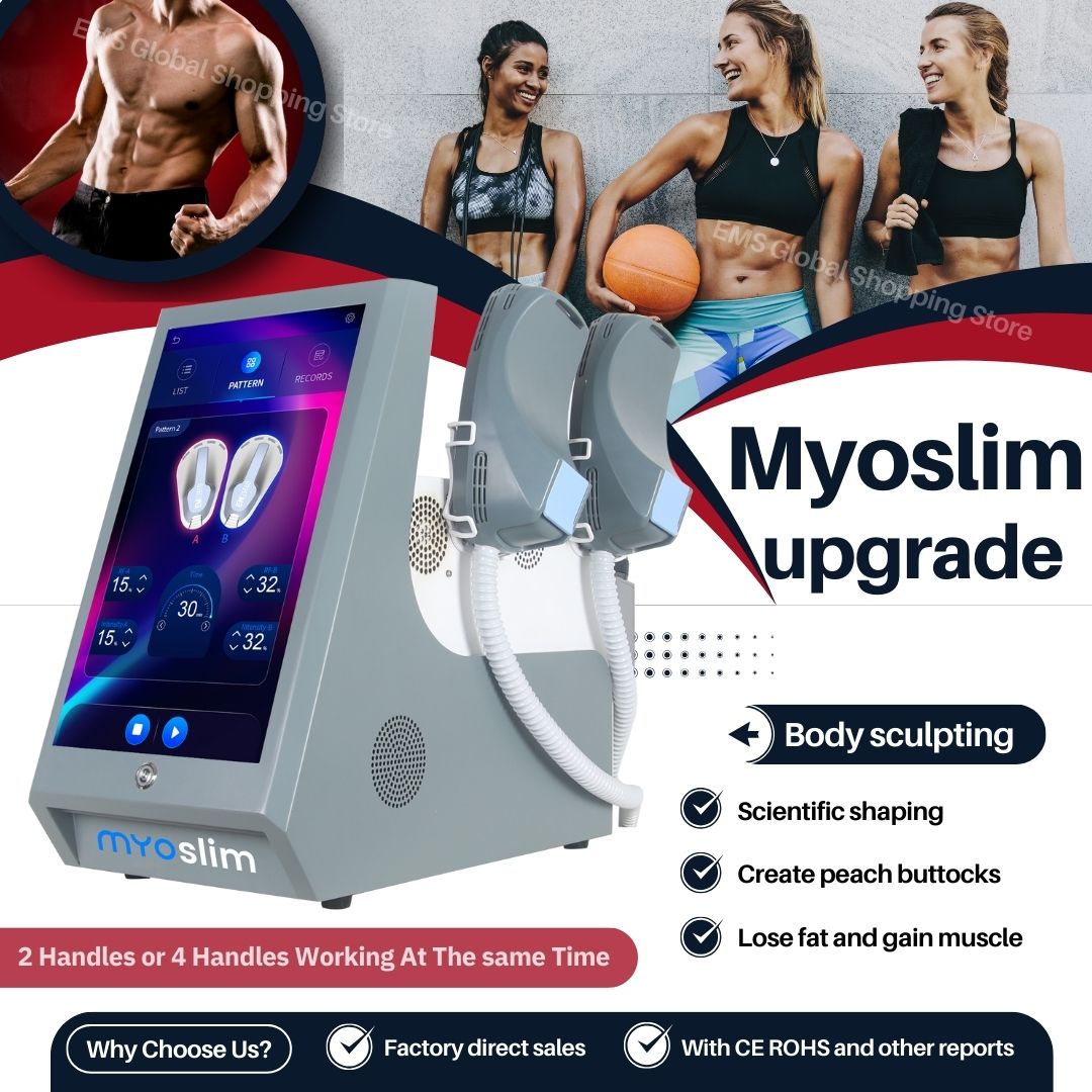 Body Contouring Machine Myoslim EMS Technology For Burn Fat And Build Muscle Tone Buttocks Tighten Skin With Professional Beauty Salon And Fitness App