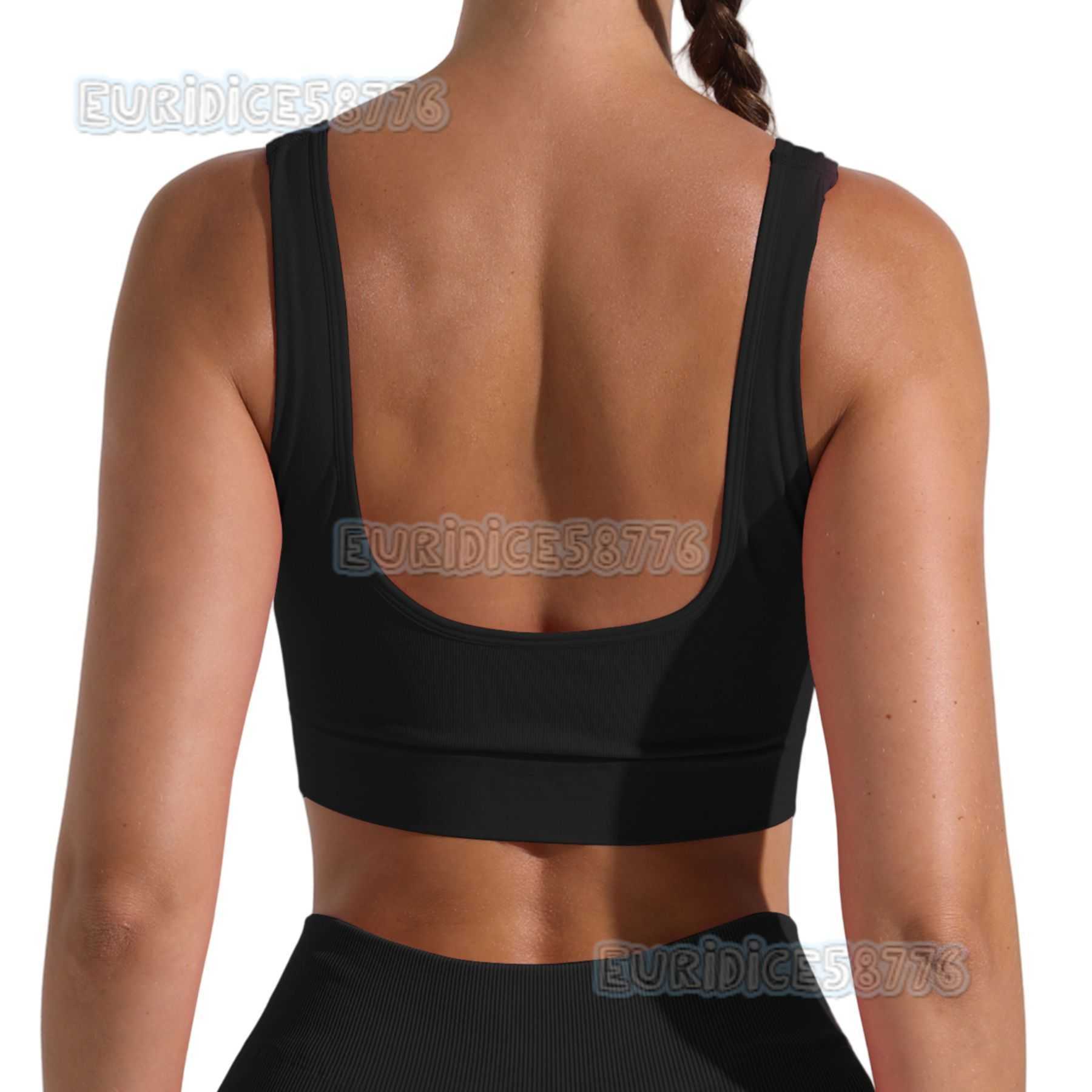 Detachable Cup Yoga Vest for Women Shockproof Gathered Beautiful Back Wearable Outside Running Fitness Sports Bra H250819
