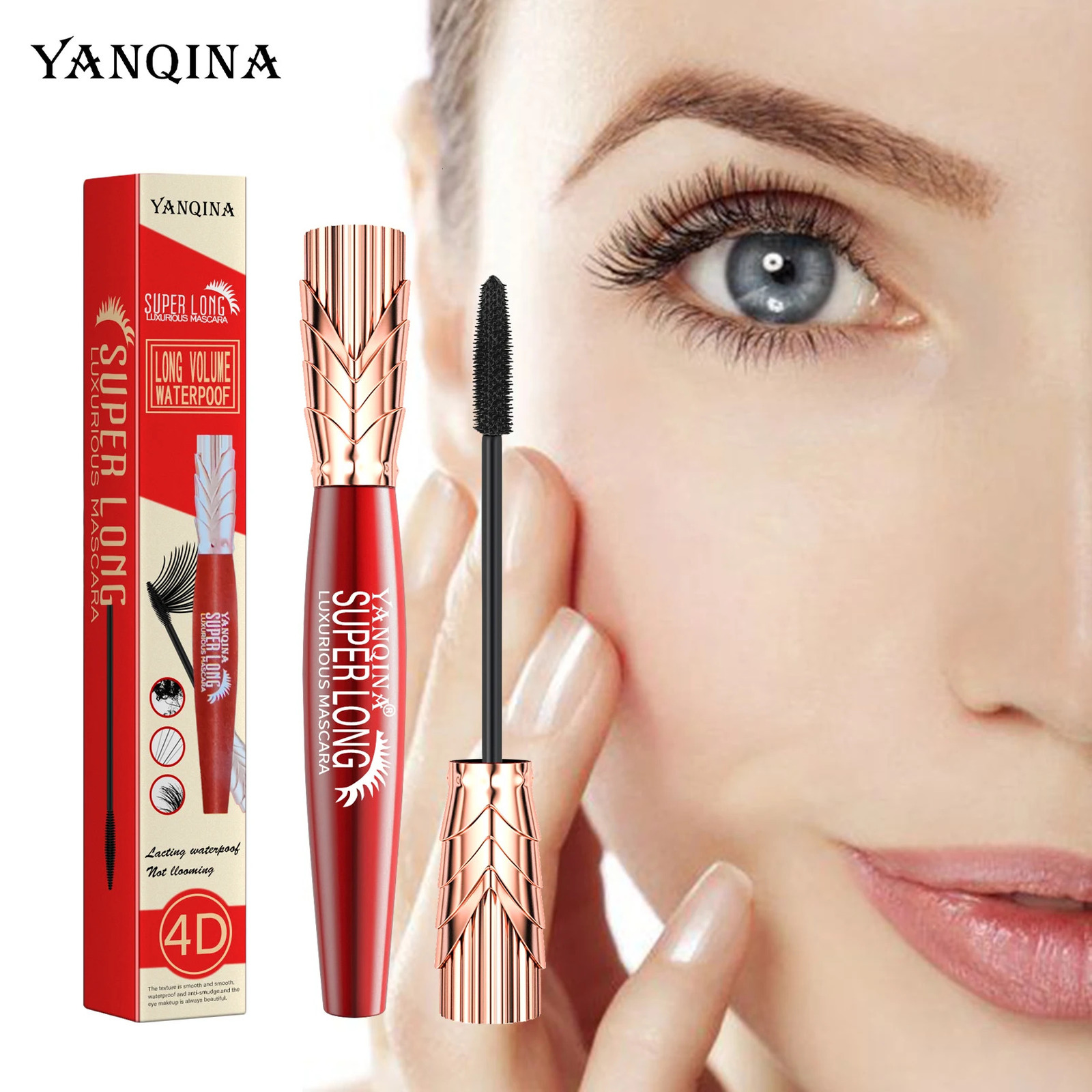 4D Silk Fiber Lash Mascara 2 In 1 Mascara Waterproof Lengthening Cosmetics Eye Mascara Ship Lashes Curling Thick Eye Makeup 250818