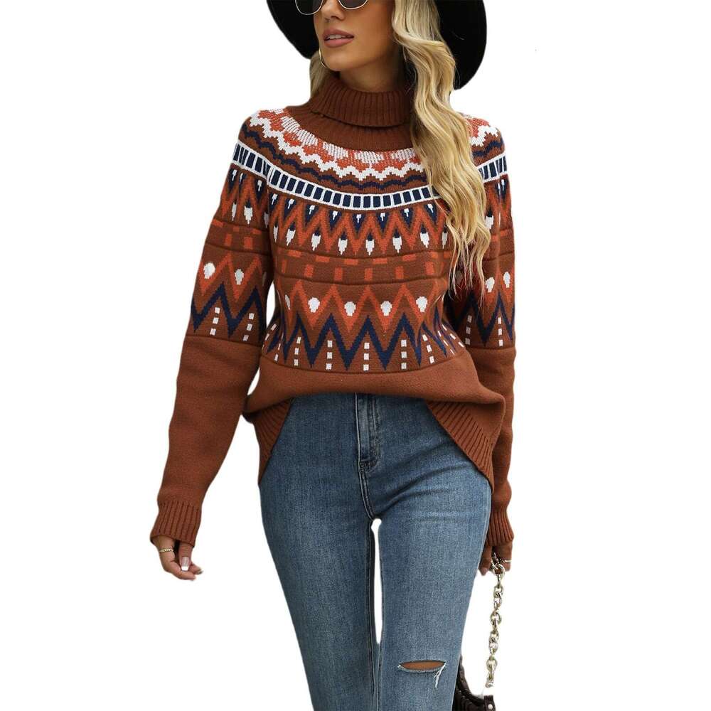 Autumn And Winter New Temu Loose Mid-Length Knitted Women's Sweater B5