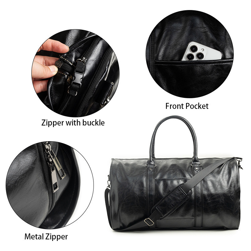 Free shipping designer In Stock Travel Bag Leather Clothing Luggage Bag Retro Large Capacity Handbag Business Suit Bag
