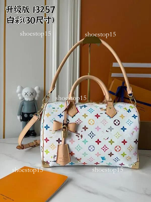 higher quality new designer bag luxury bag crossbody speeds shoulder bag denim fashion letters print flowers shopping handbags travel