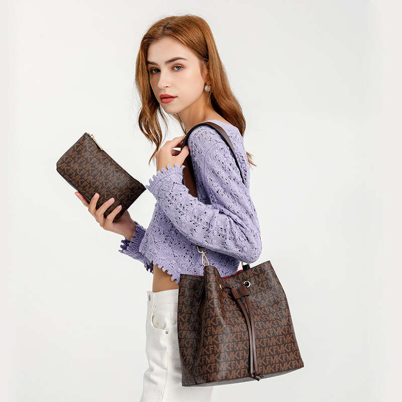 2025 Designer Elegant Crossbody Bags for Women Handheld Mother Fashion Bucket Letter Printed Brown Shoulder Bag