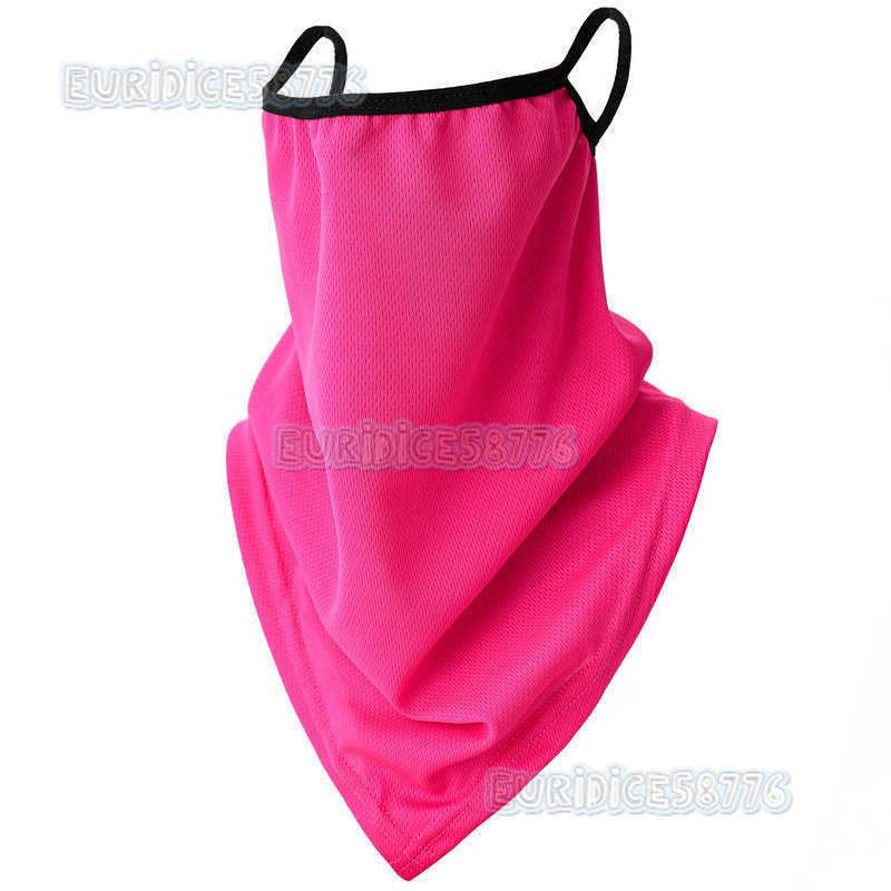 New Cycling Ice Silk Mask Adjustable Spliced Towel Dustproof Mask Neck Gaiter Sun Protection Mask H250819