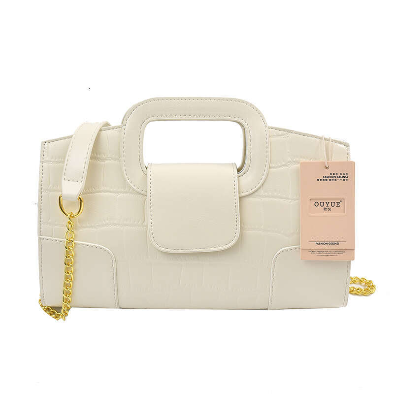 Niche Bags Designer Crocodile Texture Handbag for Women 2025 Summer Trend Versatile Elegant Chain Shoulder Crossbody Bag