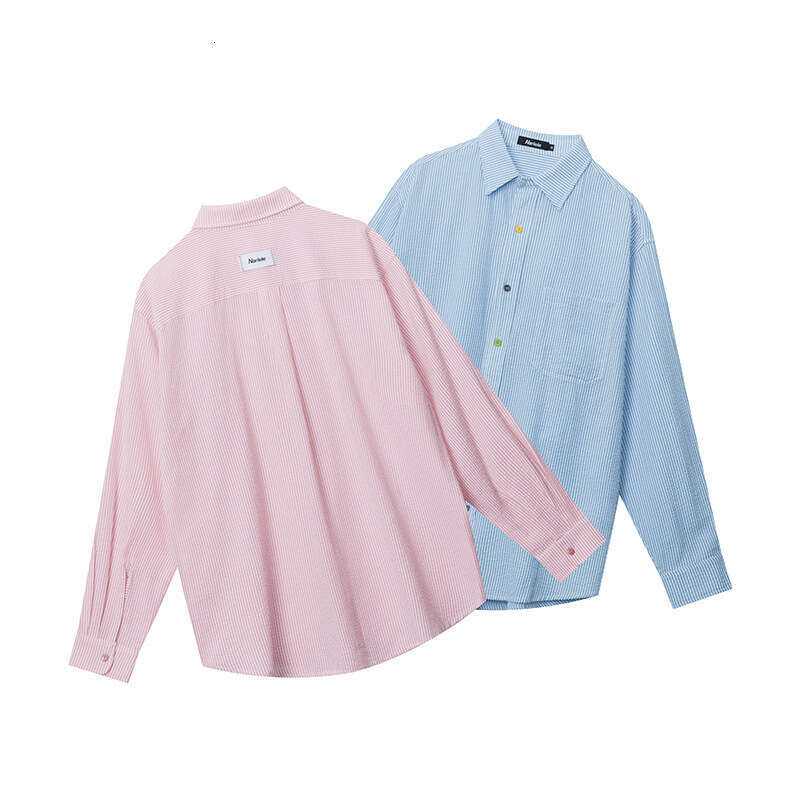 Spring And Autumn New Design Sense Niche Loose Color-Block High-End Versatile Women's Long Sleeve Shirt B5