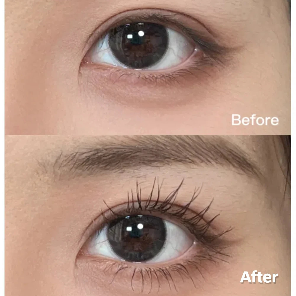 Silk Fiber Matte Mascara Makeup Ultra-Fine Brush Lengthens Eyelashes Waterproof Fast Dry Brown Black Curling Mascara Cosmetics 250818