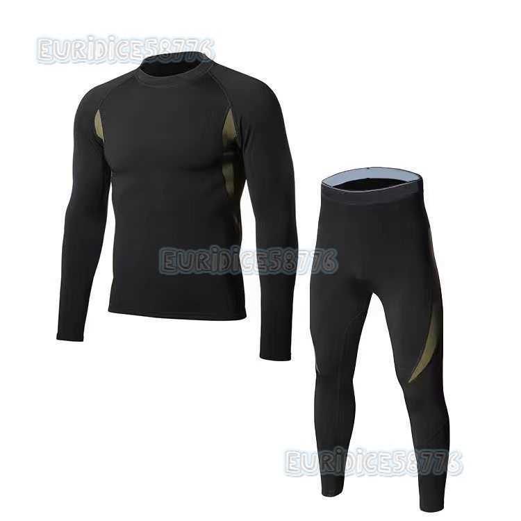 Thermal Underwear Set Russian Men and Women Fitness Training Long Sleeve Thermal Underwear Fleece Thermal Underwear H250819
