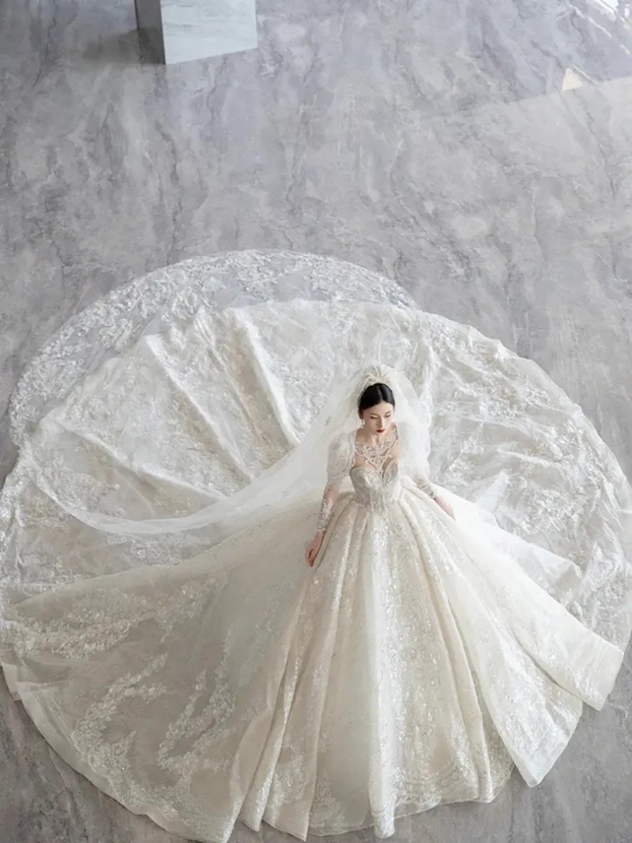 2025 Tulle Beautiful Bride Gowns new Fashion Appliques Lace Wedding Dresses Vintage Boho wed Dress Vestido de Noiva Robe de Mariee Backless Sweep Trai