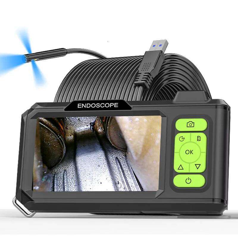 Industrial Endoscope 4.3'' IPS Screen Autofocus Camera Hd1080p Single Dual Triple Lens USB Probe Car Inspection Borescope Leds