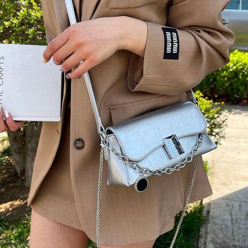 2025 French Chain Baguette - Minimalist Underarm Purse For Women, Premium Crossbody Clutch & Summer Shoulder Tote