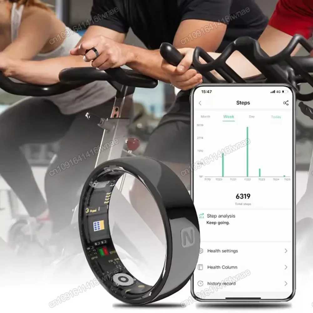 NFC Sport Smart Ring Waterproof Health Monitor Ceramic SmartRing Sleep Monitor Smart Control Photo AI FamilyRing for Ring W250819
