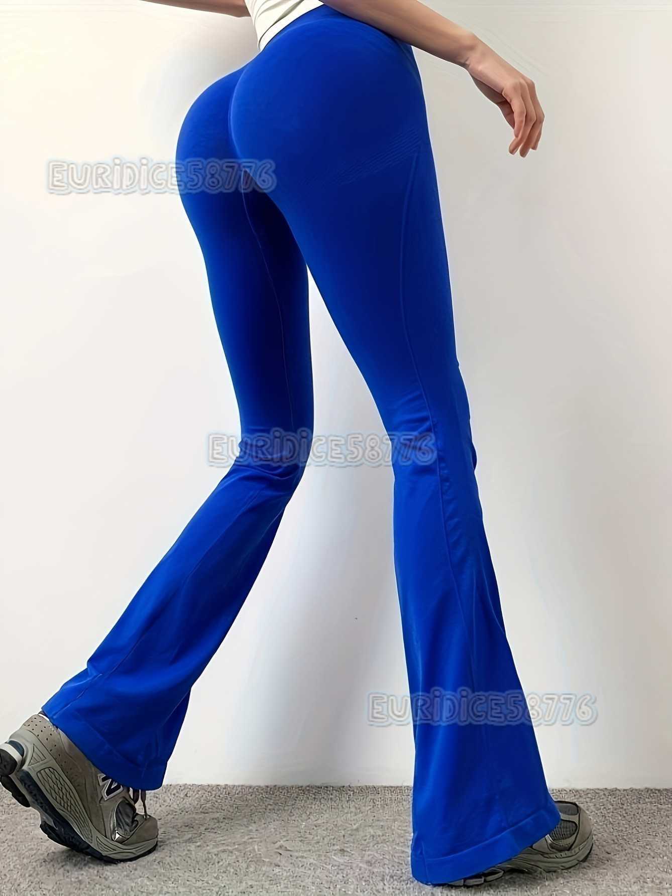 Flared Yoga Pants for Women High Waist Hip Lift Dance Fitness Pants Sports Slightly Flared Yoga Pants Wide Leg Long Pants H250819