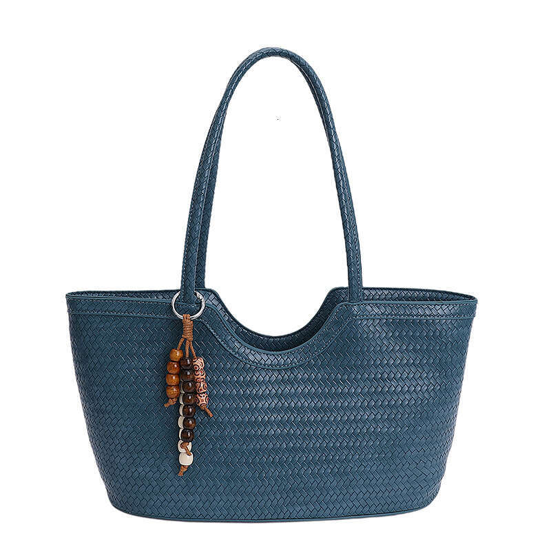 Summer Large Capacity Designer Bags Woven Pattern Underarm Bag for Women 2025 New Fashion Versatile Casual Commuter Shoulder Handbag