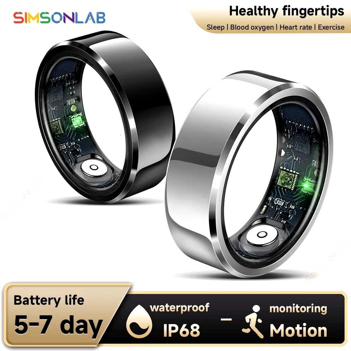 2025 New Smart Ring Blood Pressure Sleep Health Monitoring Multi-sport Modes Smart Ring IP68 Waterproof Remote Care For Men Women W250819