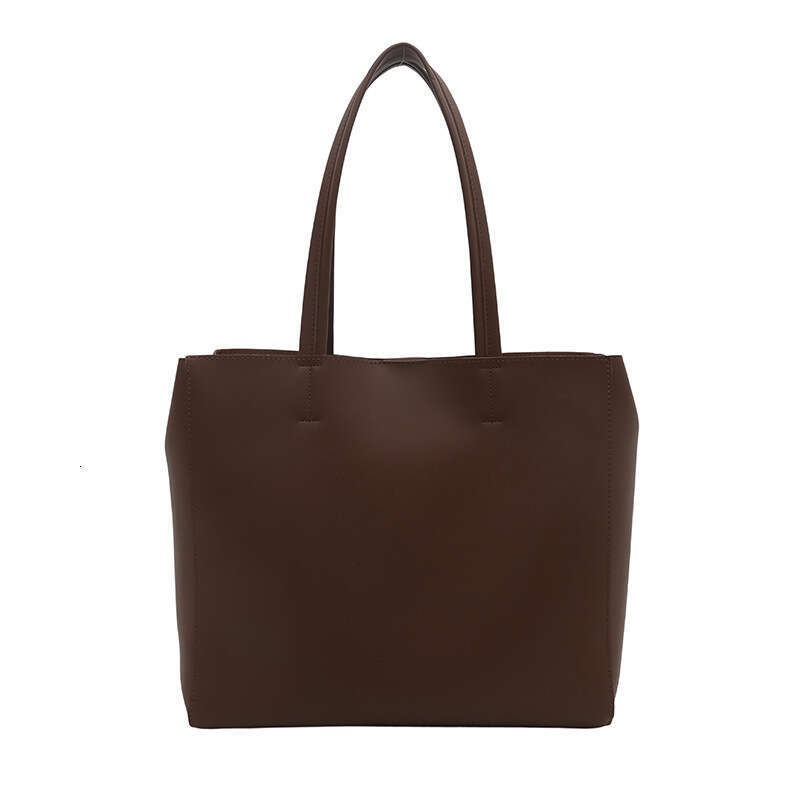 Large Capacity Simple Soft Leather Tote for Women 2025 Summer Fashion Versatile Shoulder Underarm Bag