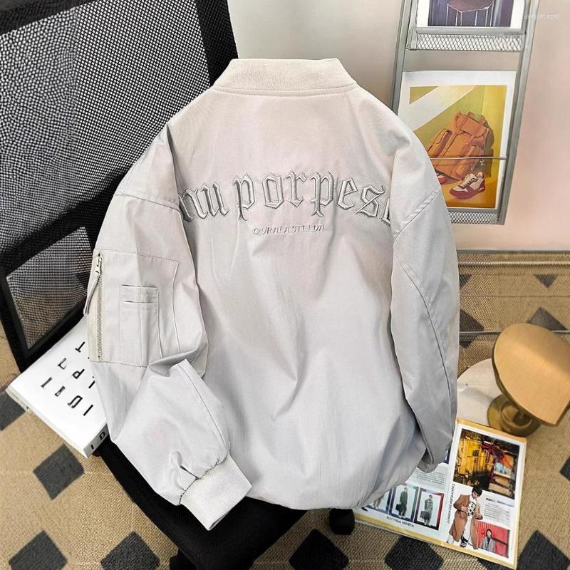 Men's Jackets American-style Vibe Embroidered Baseball Suit Spring And Autumn Fashion Brand High Street Jacket Loose Couple Bomber For Men