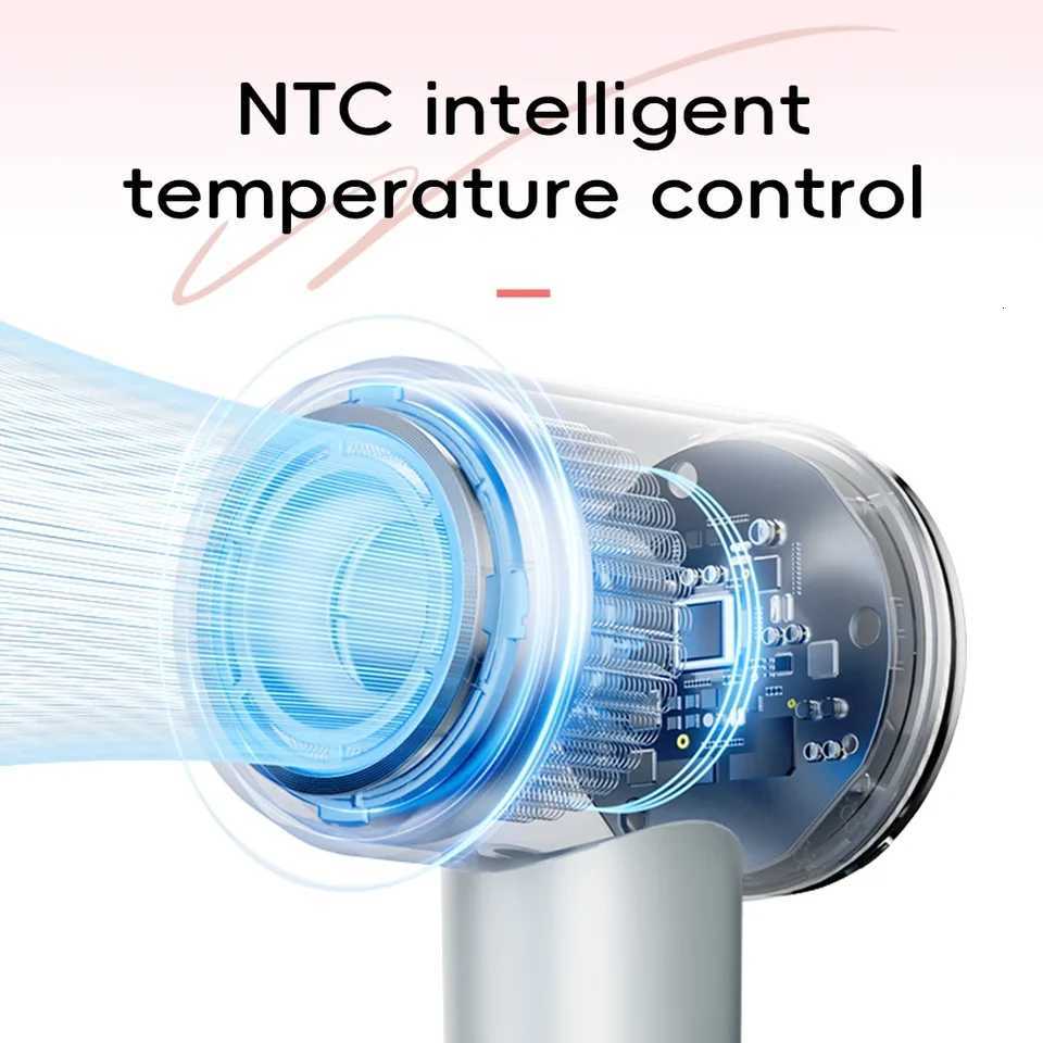 Gift Box Professional Leafless Hair Dryer Strong Power Blow Hair Dryer Quick Dry Travel Home Hair Styler Negative Ionic W250819