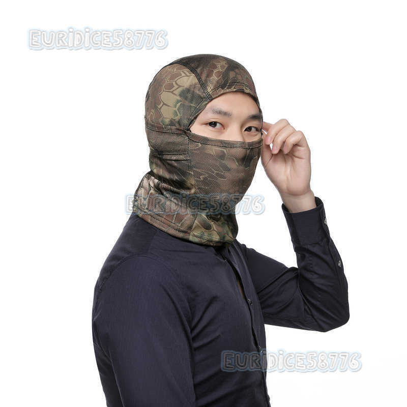 Camouflage Tactical Headgear Outdoor Riding Single Camouflage Headgear Breathable Single Mesh Outdoor Headgear H250819