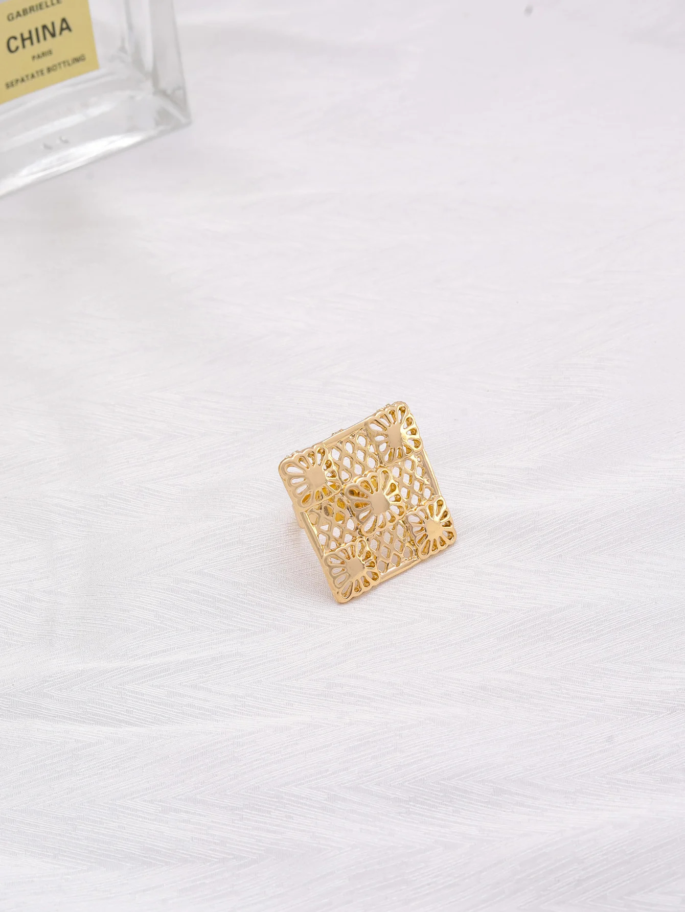 Gold Color African Jewelry Sets for Women Necklace Nigerian Bridal Wedding Jewellery Bracelet Earrings Ring 250815