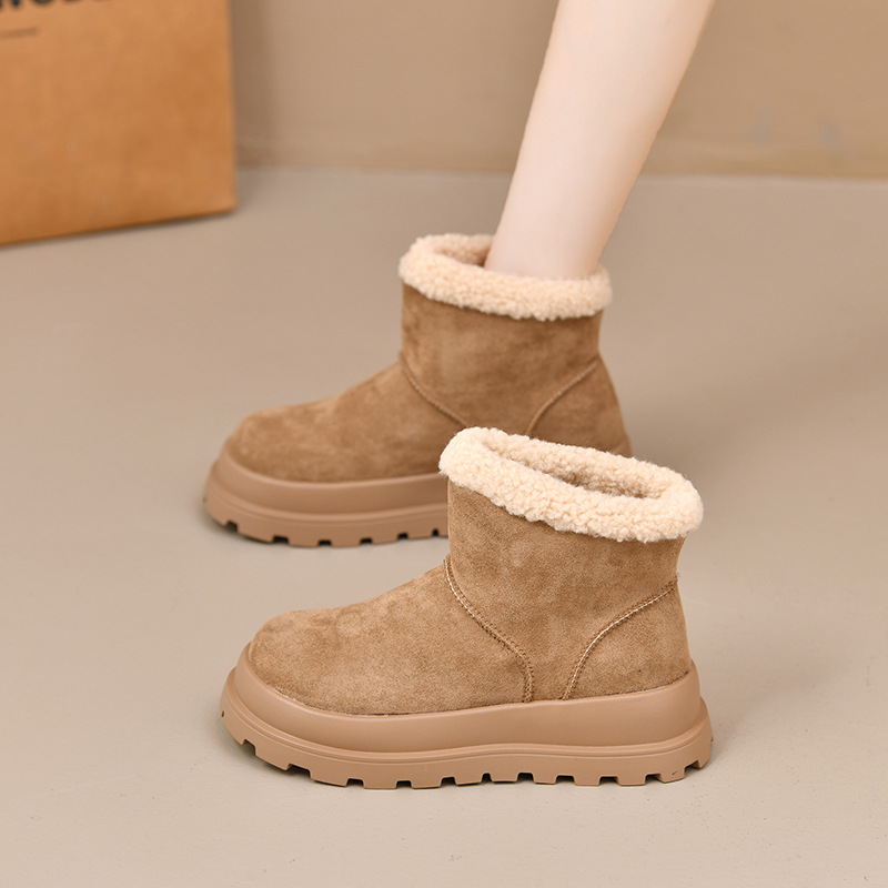 new Free delivery designer woman cotton boots Snow boots women's short tube with fleece anti slip and warm cotton boots