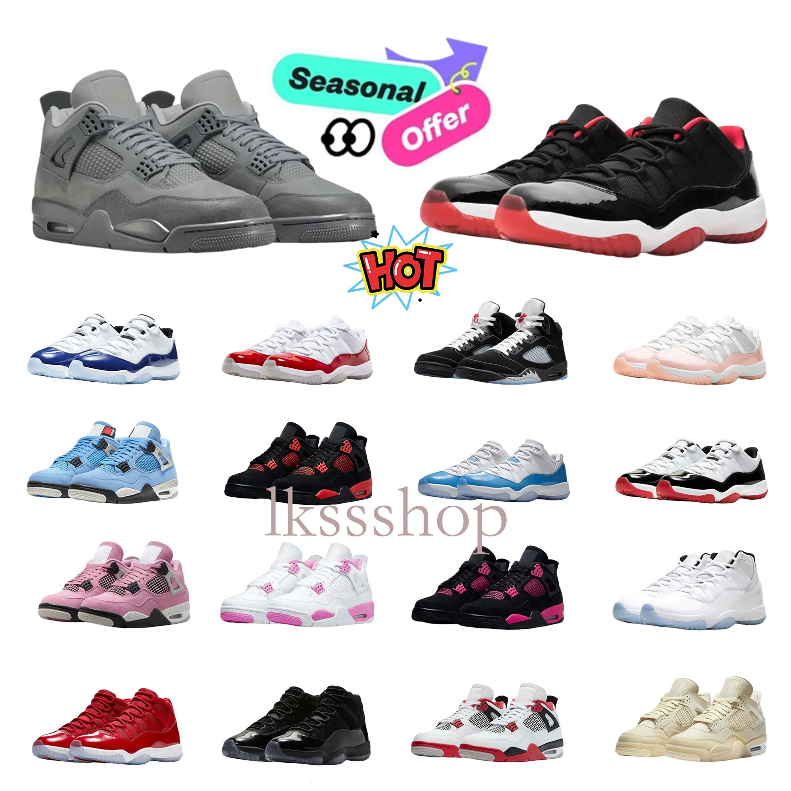 Designer Free Shipping j4s 3s 5s 12s 11s Basketball For Men Women 5s 11s Sneakers White thunder Bred Cool Grey Metallic Reimagined Wheat Mens outdoor SportsTrainers x