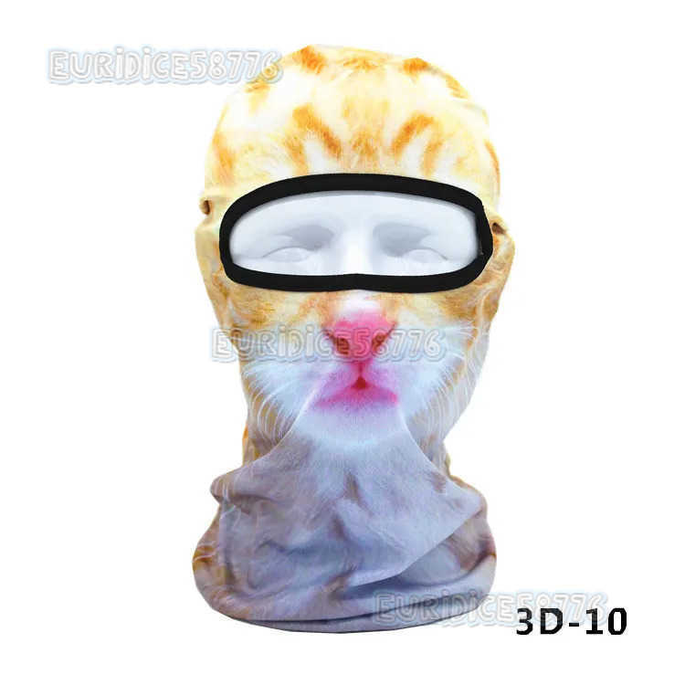 3D Cat Balaclava Motorcycle Cute Full Face Hood Mask Skiing Snowboard Hat Helmet Liner Biker Face Gorras Cycling Headgear Hat H250819