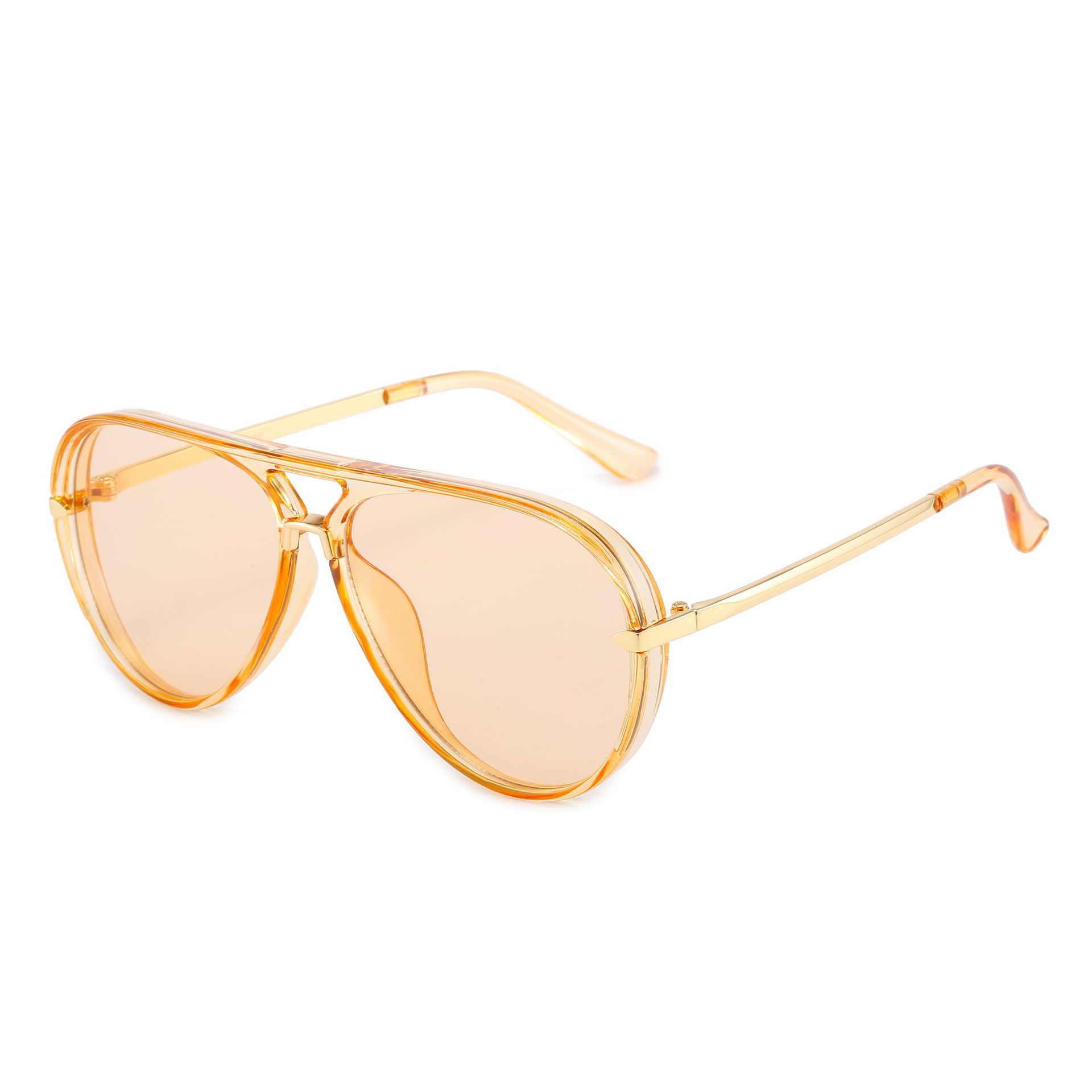 Unisex Fashion Oversized Frame Aviator Sunglasses for Cycling Trendy Retro Shades Ready to Ship