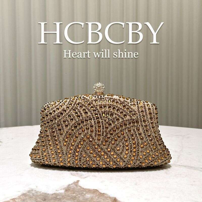 Women's Shiny Rhinestone Bag Can Be Matched With Dresses Evening Bags, Fashionable And Elegant Clutch Bags