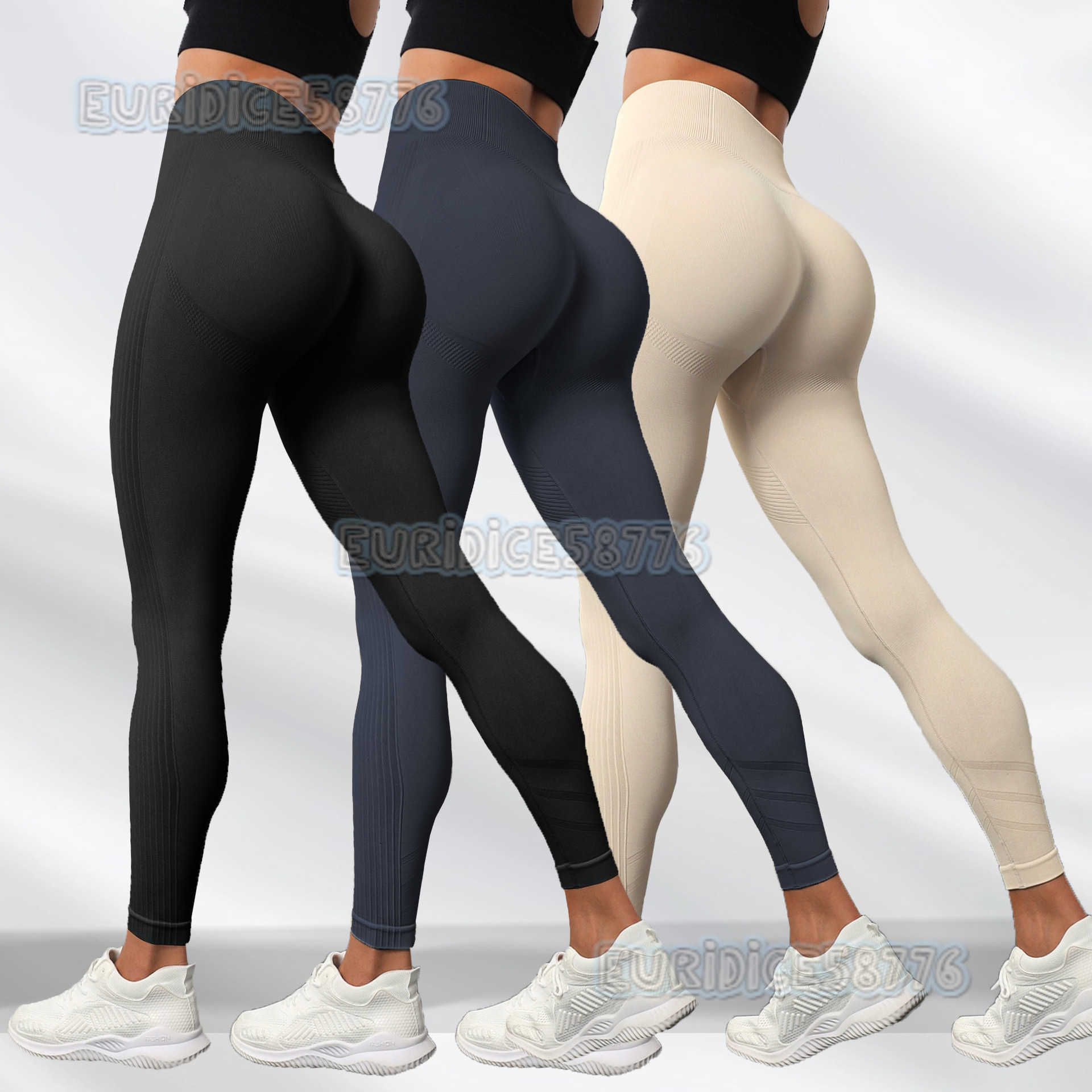 High Waist Tummy Control Butt Lift Yoga Pants Women Tight Quick Dry Breathable Running Sports Fitness Pants H250819