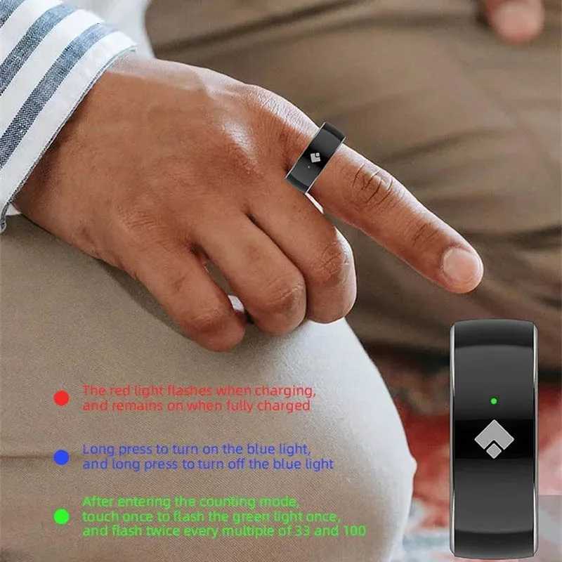 2025 Smart Ring Tasbih Tally Counter Ring for Muslims Men Women Digital Tasbeeh 5 Prayer Time Reminder for Xiaomi Apple W250819