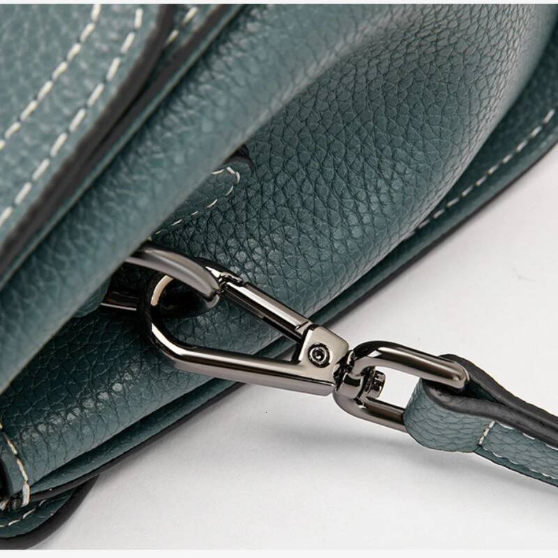 Casual Women Bags Genuine Messenger Bag Cow Leather All-Match Single Shoulder Hand-Held Square Handbag High Quality