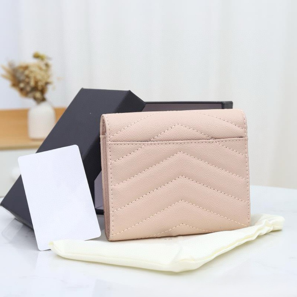 Letter Designer Luxury Card Holders Short Wallet, Leather fashionable zipper mini handbag, multi card slot mobile phone zero wallets lady vacation
