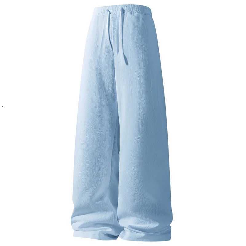 New Mens Breathable Sweatpants Fashion Solid Color Cotton Casual Pants Joggers Streetwear Loose Lightweight Thin Pants Men W250819