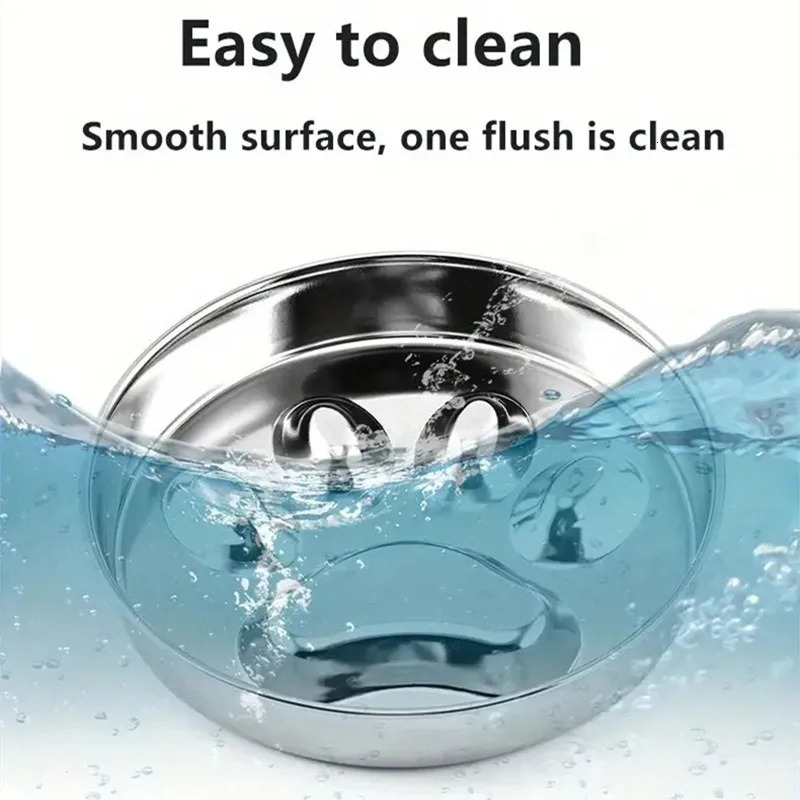 Premium Stainless Steel Pet Bowl Cervical Spine Protection for Dogs Cats Pet Choke and Choke Prevention Slow Food Bowl 250813