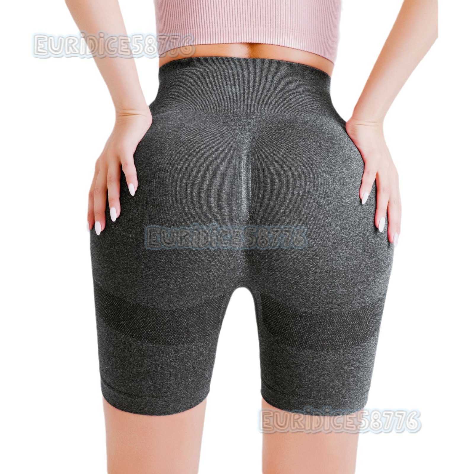 Peach Hip Yoga Shorts for Women High Waist Fitness Shorts High Elasticity Quick Dry Breathable Cycling Running Sports 4/5 Shorts H250819