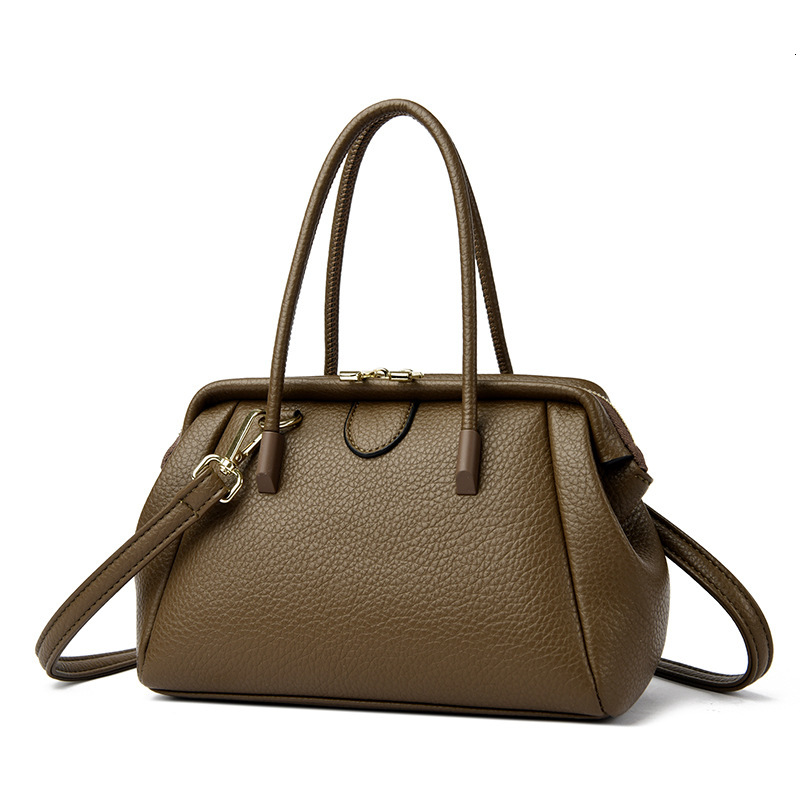 Free shipping designer Women Handbag Fashion Simple Soft Leather Large Capacity Commuter Bag Crossbody Bag Elegant Middle-aged Mom Bag Wholesale