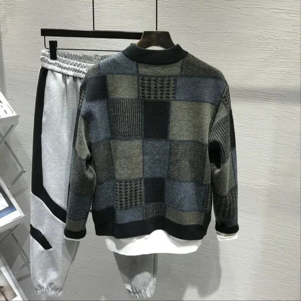 Grunge Autumnr and Winter Knit Cardigan Man High Quality Sweater for Men Clothing Deals Korean Style Open Y2k Coats 250819