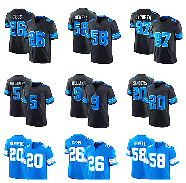 Detroit lionss jersey Detroitcitylions Jared Goff Jahmyr Gibbs StBrown Jameson Williams Hutchinsons Mens Womens Youth Football Jerseys 569